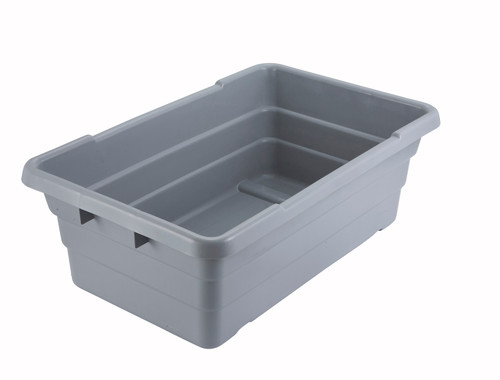 Winco PL-8 24" x 15" x 8" Gray Lug/Nesting