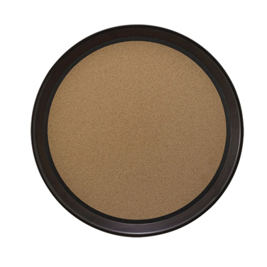 Winco TCK-14 14" W Plastic Black Round Tray