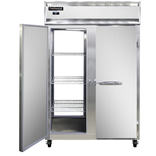 Continental Refrigerator 2RNSSPT 52"W Two-Section Solid Door Refrigerator
