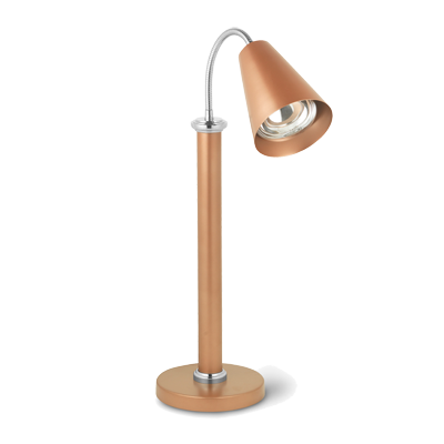 Eastern Tabletop 9641CP Powder Coated Lamp Warmer with 1 Bulb - 120 Volts, 250 Watts