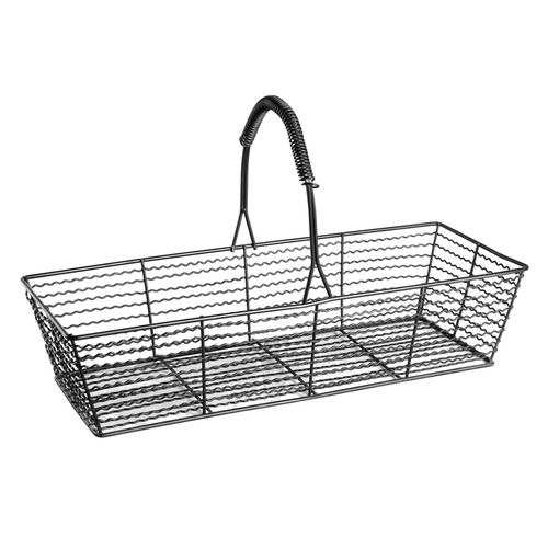 Spring USA SK9409-BB
 Stainless Steel
 Black
 Rectangular
 Skyra Industrial Wire Basket