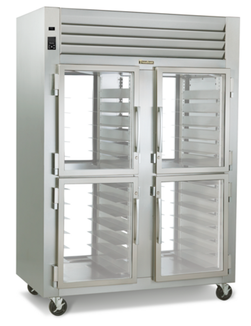 Traulsen G21005P 52.13"W Two-Section Glass Door Dealer's Choice Display Refrigerator