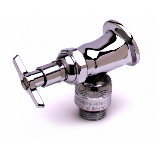 T&S Brass B-0736-POL Sill Faucet with vacuum breaker 1/2" flanged female inlet