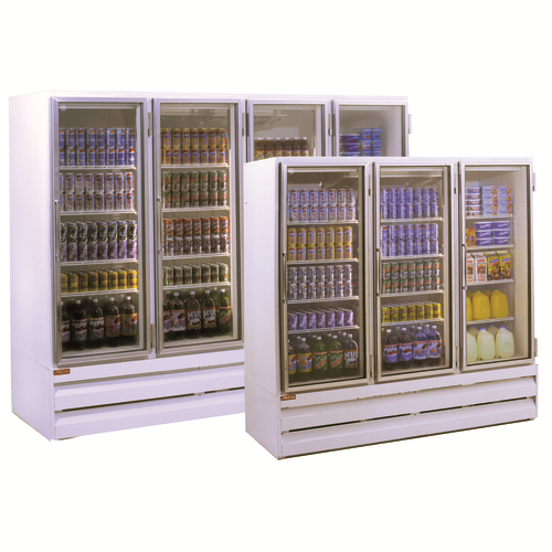 Howard McCray GR102BM 103.75" W Four-Section Glass Door Refrigerator Merchandiser