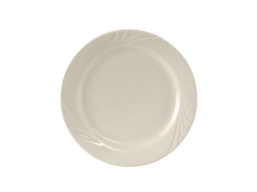 Tuxton YEA-072 7-1/4" Ceramic American White/Eggshell Round Plate (3 Dozen Per Case)