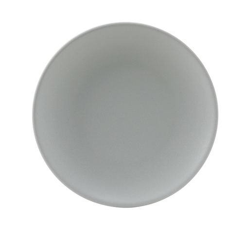 Tuxton VGA-071 Porcelain Matte Gray Round Plate (3 Dozen Per Case)