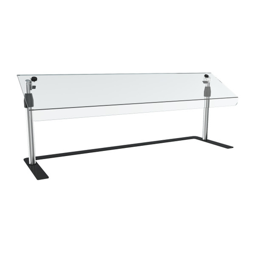 Vollrath MB48 48"W Stainless Poles Mobile Countertop Breathguard