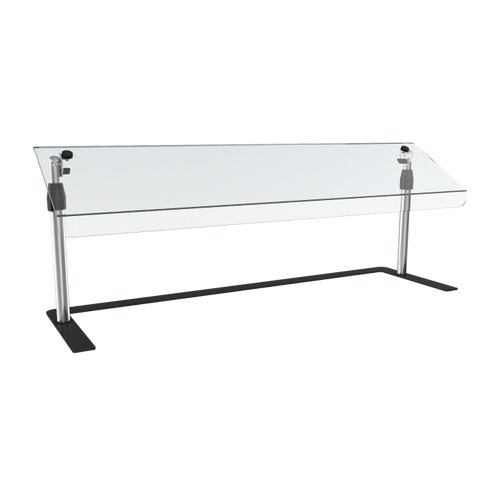 Vollrath MB48 48"W Stainless Poles Mobile Countertop Breathguard