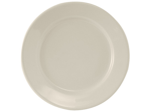 Tuxton TRE-053 13-1/8" Ceramic American White/Eggshell Round Plate (6 Each Per Case)