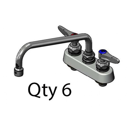T&S Brass B-1112-CR-M Workboard Faucet deck mount 4"