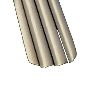 Bon Chef S1607 7.33" Stainless Steel Britany Salad and Dessert Fork