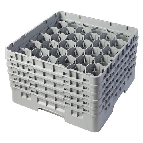 Cambro 30S958151 Camrack Glass Rack With (5) Soft Gray Extenders - 2 Cases