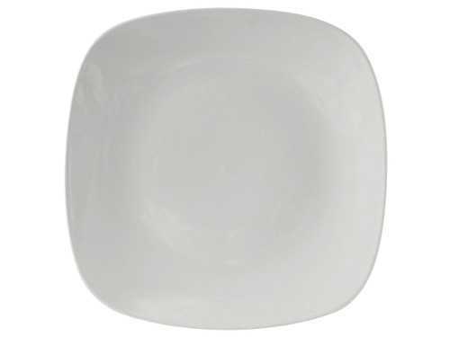Tuxton BWH-110C Ceramic White Square Plate (1 Dozen)