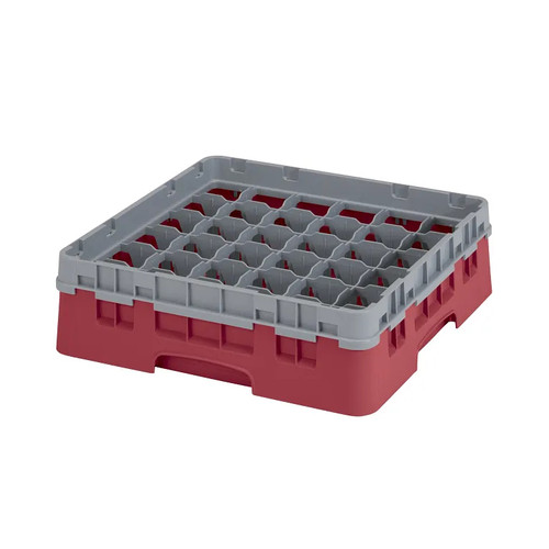 Cambro 36S318416 Camrack Glass Rack With Soft Gray Extender - 5 Cases