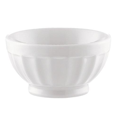 CAC China LTE-B5-P 5.25" Dia. 18 Oz. Super White Porcelain Round RCN Specialty Latte Bowl (3 Dozen Per Case)
