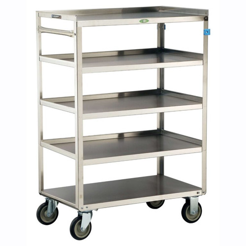 Lakeside 357 500 Lbs. Stainless Steel 5 Shelves 3 Edges Up and 1 Down Open Tray Truck