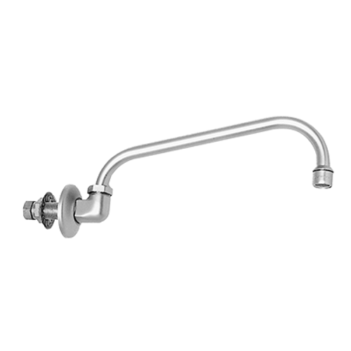 Fisher 20710 14" Swing Spout Backsplash Mount Base Stainless Steel Single Hole Faucet