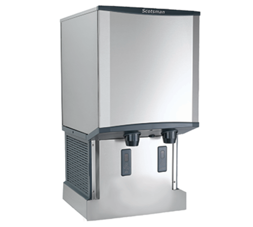 Scotsman HID540AWX-1 Meridian 23.25" W Stainless Steel Air-Cooled Wall Mounted Ice and Water Dispenser - 115 Volts