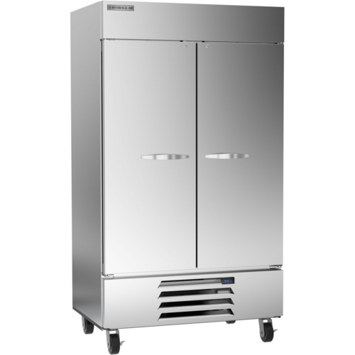 Beverage Air HBR44HC-1 47" W Two-Section Solid Hinged Door Reach-In Horizon Series Refrigerator