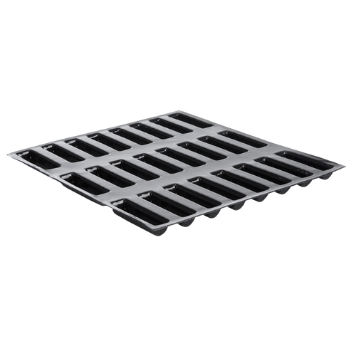 Matfer Bourgeat 336170 Flexipan Half Cylinders Mold 48 Per Sheet 2/3 Oz. Cap. 3-1/3"L x 2/3"W x 5/8"H Food Grade Silicone