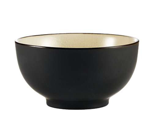 CAC China 666-4-W 10 Oz. Creamy White Ceramic Round Japanese Style Rice Bowl (3 Dozen Per Case)