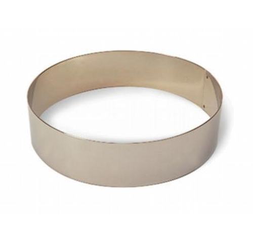 Matfer Bourgeat 371807 9.5" ID x 2.37"H Stainless Steel Round Ice Cream or Cake Ring