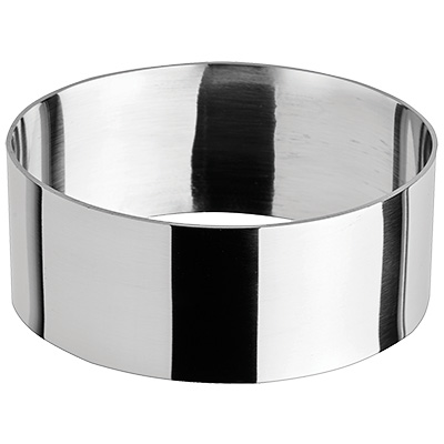 Winco SPM-31O 3"W x 1.37"H Stainless Steel Oval Pastry Mold