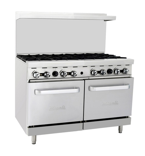 Migali C-RO8B-NG Competitor Series 48" Natural Gas 8 Burner Gas Range