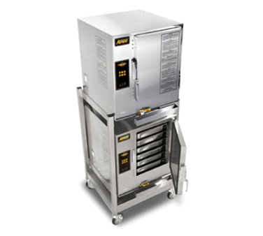 AccuTemp E62403D130 DBL 6 Pans Convection Steamers Two Connectionless Evolution Boilerless - 240 Volts