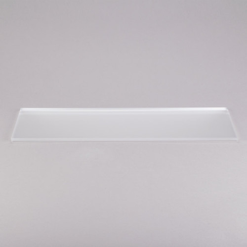 Eastern Tabletop 05249G 24"L x 9"W 3/8" Rectangular Clear Glass Riser Shelf