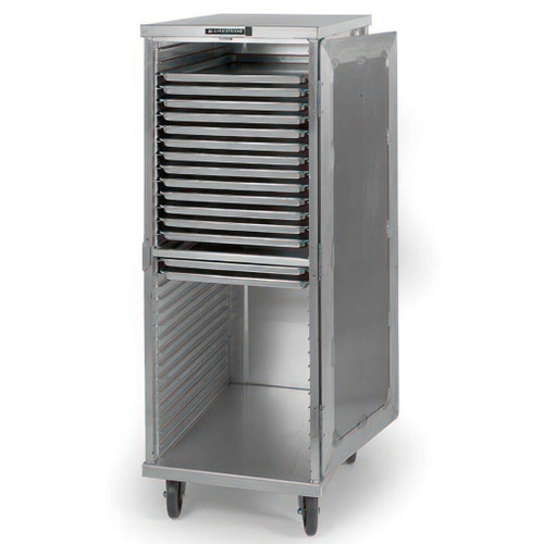 Lakeside 5529 56" H Aluminum Solid Door Non-Insulated 32 Pans Transport and Delivery Cabinet