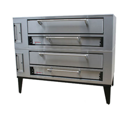 Marsal SD-660 STACKED-LP Liquid Propane Pizza Oven Double Deck 7"