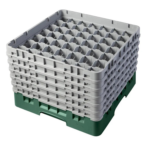 Cambro 49S1114119 Camrack Glass Rack With (6) Soft Gray Extenders - 2 Cases