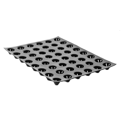 Matfer Bourgeat 336037 Flexipan Cones Mold 20 Per Sheet 2-2/3 Oz. Cap. 2-3/4" Dia. x 2-1/3"H Food Grade Silicone