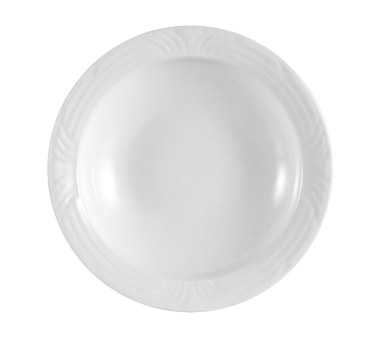CAC China CRO-11 5 Oz. Super White Porcelain Round Corona Fruit Dish (3 Dozen Per Case)