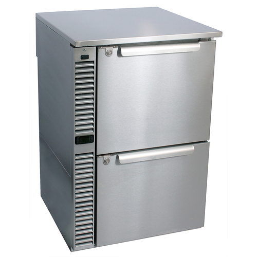 Glastender C1SB48 48"W Two-Section Solid Door Cooler