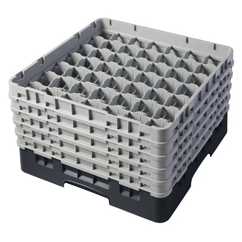 Cambro 49S958110 Camrack Glass Rack With (5) Soft Gray Extenders - 2 Cases
