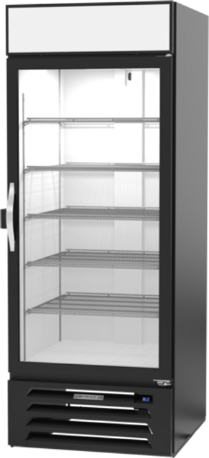 Beverage Air MMR27HC-1-B-IQ 31.25" W One-Section Glass Door MarketMax Refrigerated Merchandiser