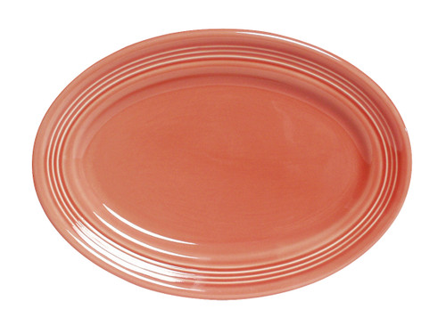 Tuxton CNH-136 Ceramic Cinnebar Oval Platter (6 Each Per Case)