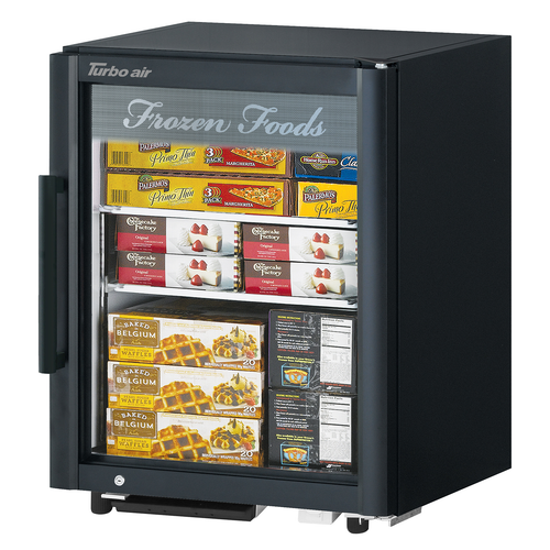 Turbo Air TGF-5SD-N 25"W One-Section Glass Door Super Deluxe Glass Merchandiser-Counter Top Freezer