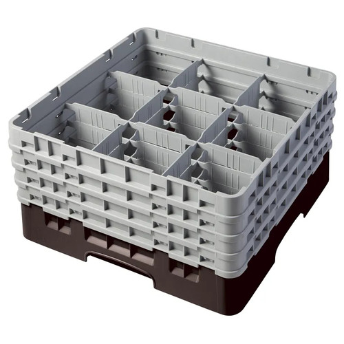 Cambro 9S800167 Camrack Glass Rack With (4) Soft Gray Extenders - 2 Cases