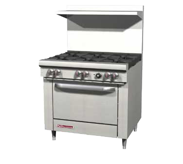 Southbend S36C-NG 36.5" Natural Gas S-Series Restaurant Range - 168,000 BTU