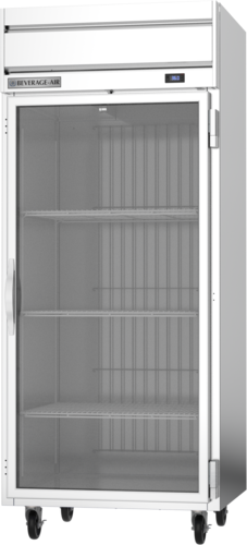 Beverage Air HRP1WHC-1G 35" W One-Section Glass Door Reach-In Horizon Series Refrigerator