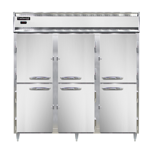 Continental Refrigeration DL3W-HD Designer Line Heated Cabinet Reach-In 78"
