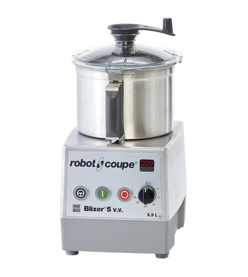 Robot Coupe BLIXER5VV 5.9 L. Stainless Steel Variable Speed Vertical Blixer Commercial Blender or Mixer - 120 Volts, 2 HP