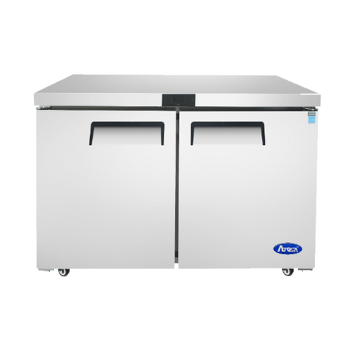 Atosa MGF8403GR 17.2 Cu. Ft. Solid Door Reach-In Undercounter Refrigerator - 115 Volts