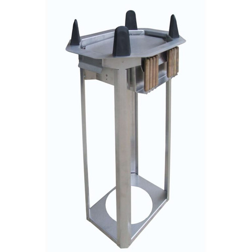 Lakeside V4012 Easy-Glide 15.33" W Stainless Steel Unheated Oval Dish Dispenser