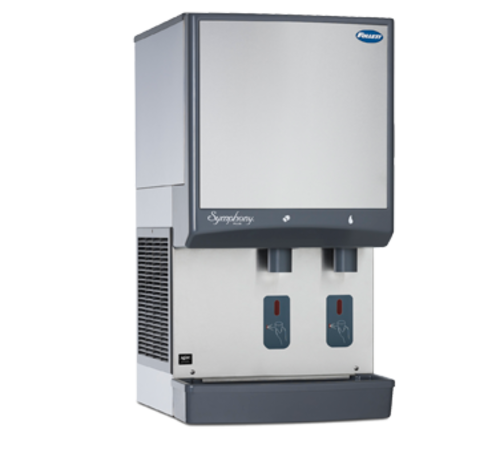 Follett LLC 25HI414A-S0-DP Symphony Plus 21.5" W Air Cooled Chewblet Ice and Dispenser Wall Mount with Drain Pan- 115 Volts 1-Ph