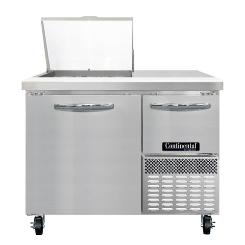 Continental Refrigerator RA43N9M 43" W One Door Refrigerated Base Sandwich Unit