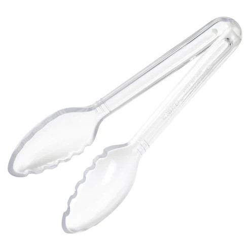 Winco CVST-6C 6" Polycarbonate Clear Serving Tong